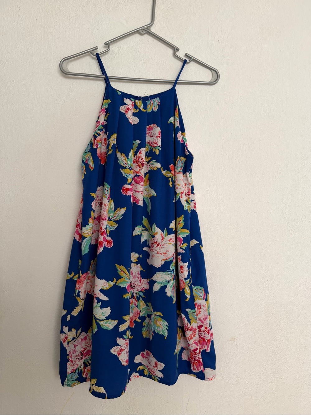 Floral blue Strap summer Sundress